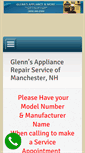 Mobile Screenshot of glennsappliancerepair.com